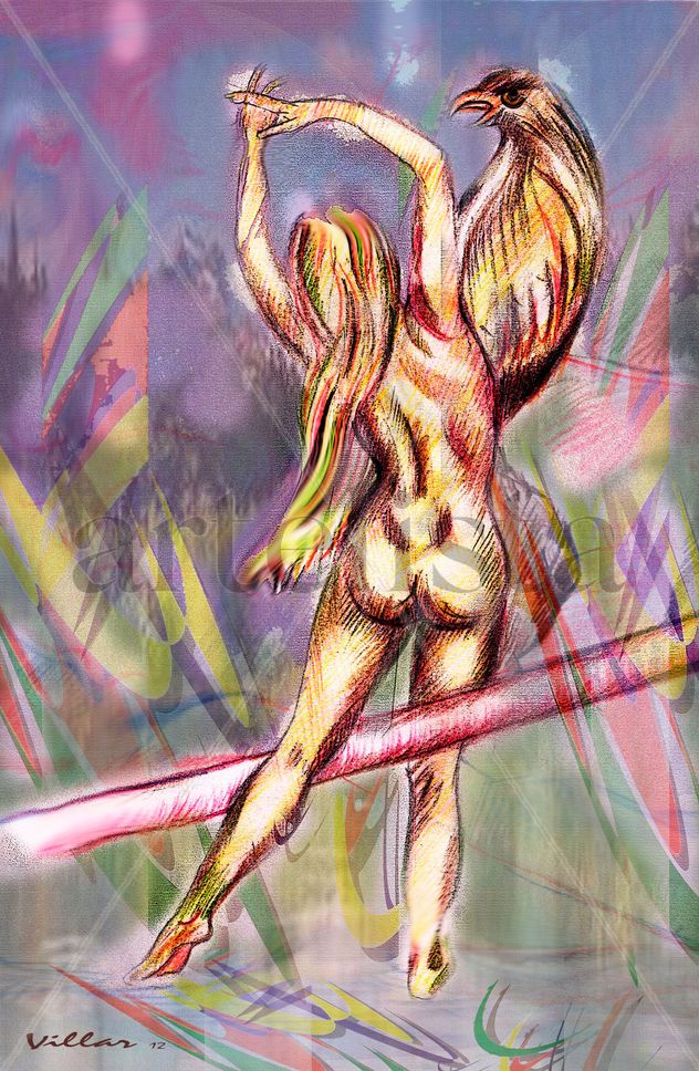 MUJER CON PÀJARO