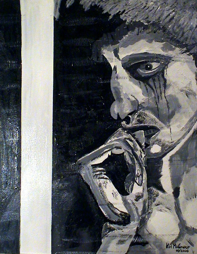 Mulher Saudade à Janela