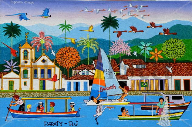 PARATY Acrylic Textile Marine Painting