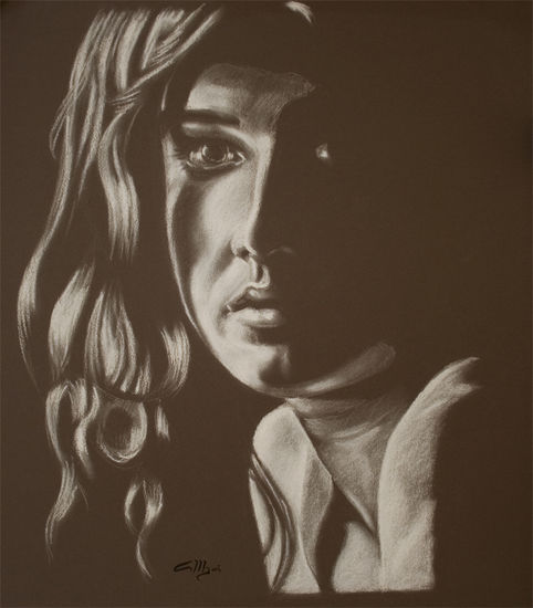 Retrato Pastel Paper Portrait