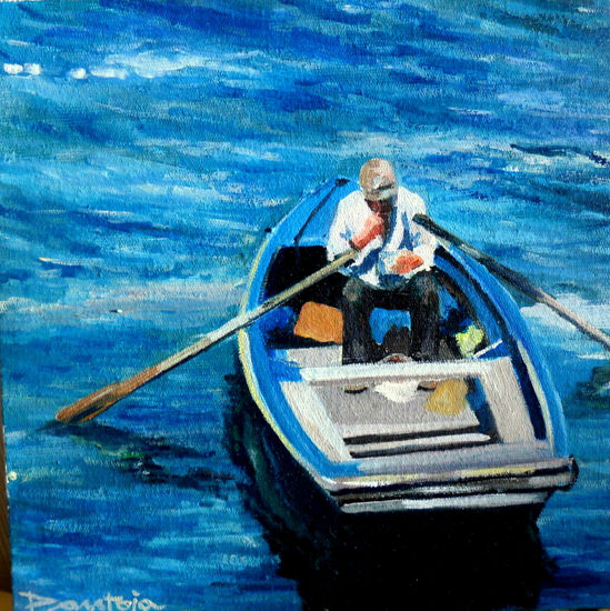 Porteño Oil Canvas Marine Painting