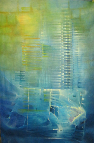 Ciudad Contaminada Oil Canvas Others