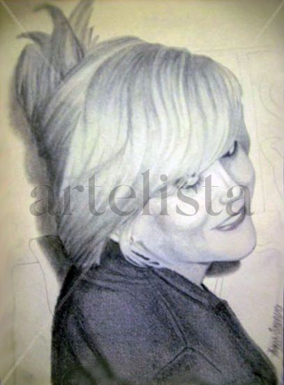 Griselda Pencil (Black) Paper Portrait