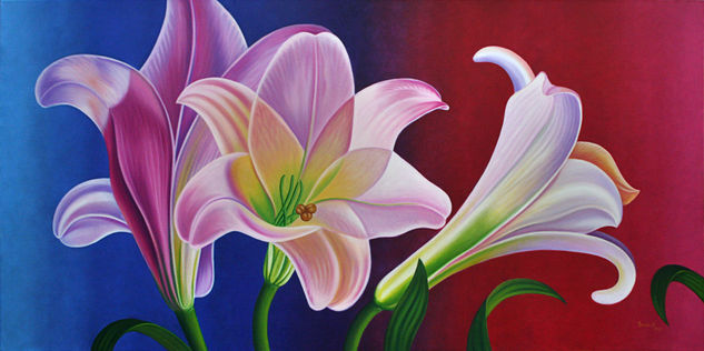 LIRIOS Oil Canvas Floral Painting