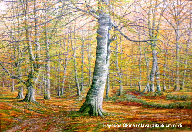 Hayedos 55x38 cm nº 75 Oil Canvas Landscaping