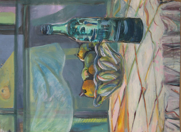 Frutera y Botella Others Card Still Life Paintings