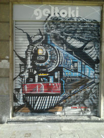 graffiti tren Geltoki