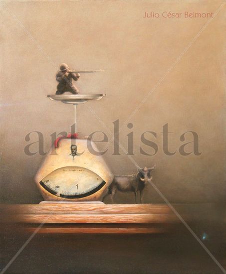 truco o treta Oil Canvas Still Life Paintings