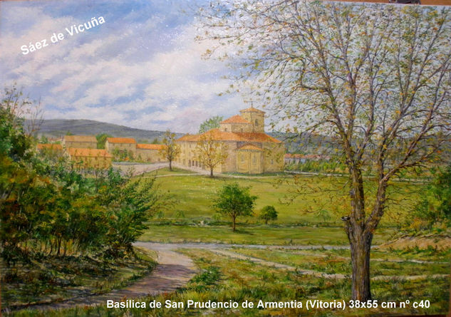 Armentia 55x38 cm nºc40 Óleo Lienzo Paisaje