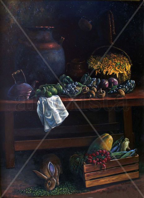 Conejo y verduras