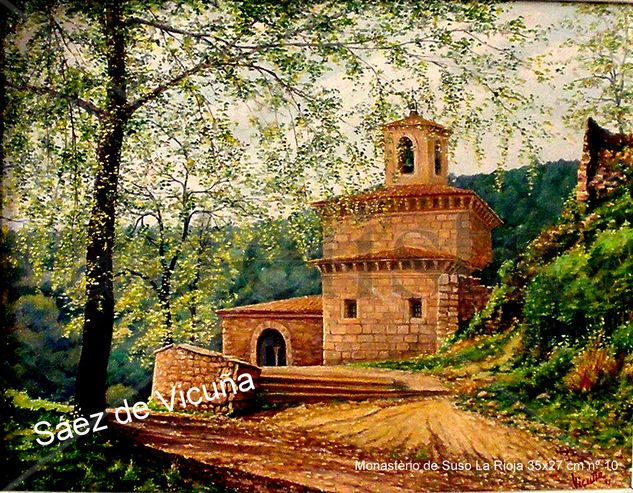 Monasterio 35x27 cm nº 10 Óleo Lienzo Paisaje