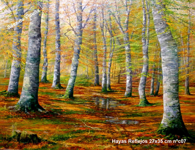 Otoño. 35x27 cm nº c07 Óleo Lienzo Paisaje