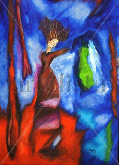 Tempestad de la memoria Acrylic Canvas Figure Painting