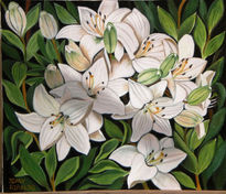 White lilies