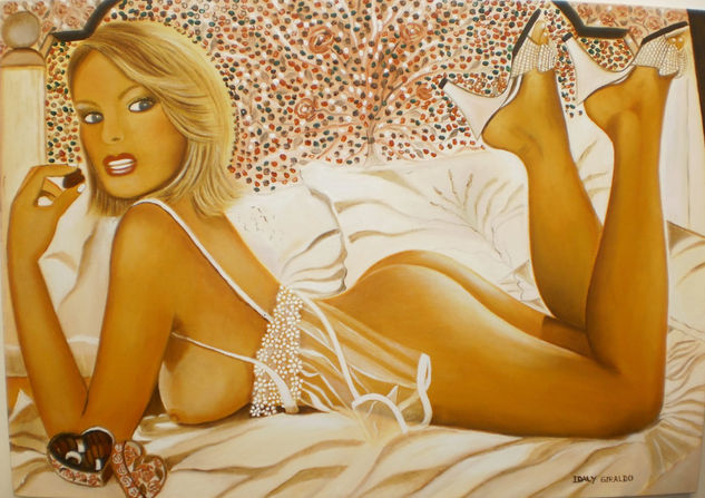 Playmate Oil Canvas Nude Paintings