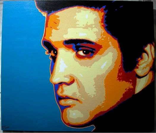 Elvis Presley Acrylic Canvas Portrait