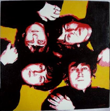 The Beatles - Fab Four Acrylic Canvas Portrait