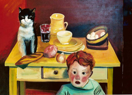 El niño y el gato