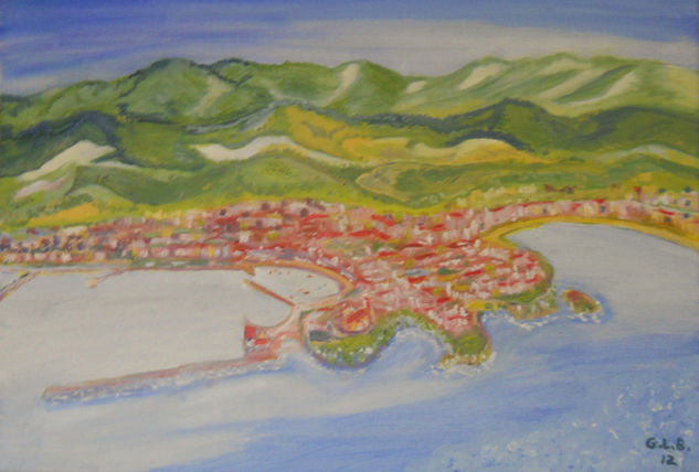 CASTRO URDIALES A VISTA DE GAVIOTA Oil Canvas Landscaping