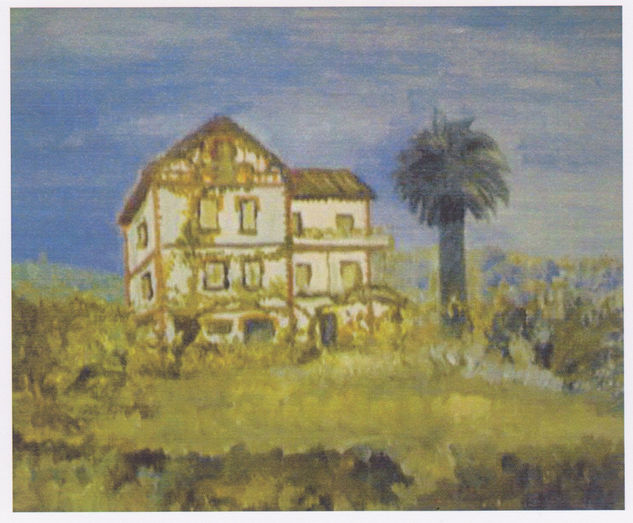 LA CASA DE MI AMIGO Oil Canvas Landscaping