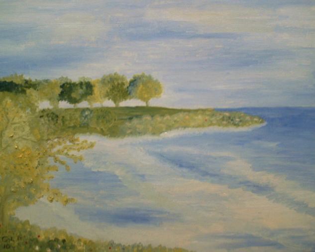 LAGO MICHIGAN Oil Canvas Landscaping