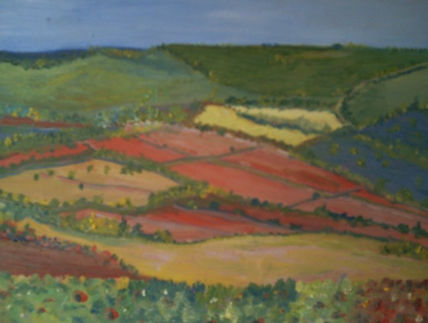 Viñedos en la ladera