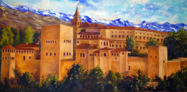 alhambra Oil Canvas Landscaping