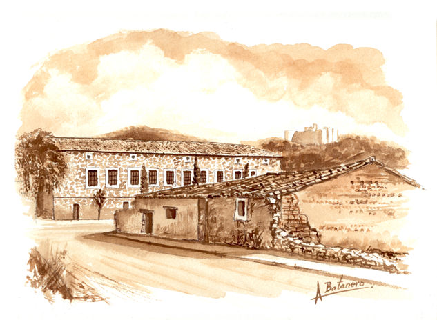 Antiguas escuelas de San Francisco, Cifuentes Watercolour Paper Landscaping