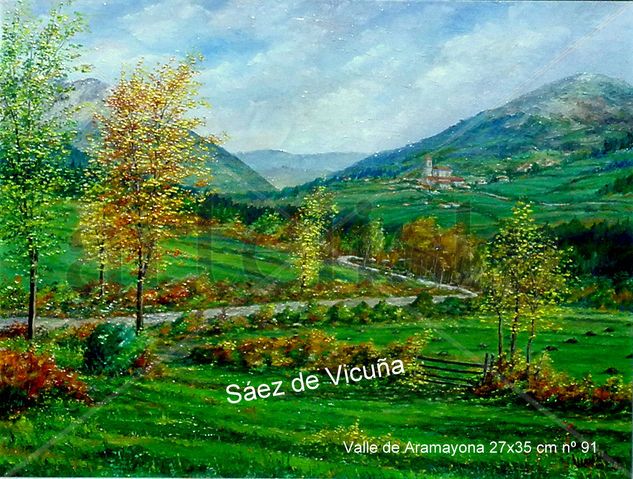 Aramayona 27x35 cm nº91 Óleo Lienzo Paisaje