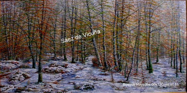 Bosque.60x120 cm nº51 Óleo Lienzo Paisaje