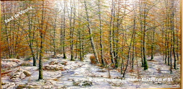 Bosque.60x120 cm nº51 Oil Canvas Landscaping