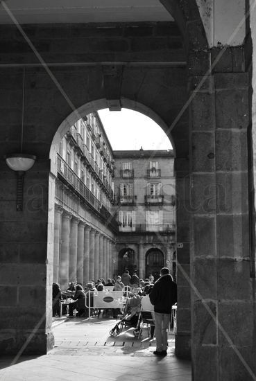 Calles de Bilbao1 Architecture and Interiorism Black and White (Digital)