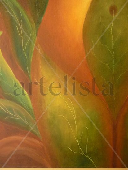 CERCANIA MUJER HOJA 4 Oil Canvas Figure Painting