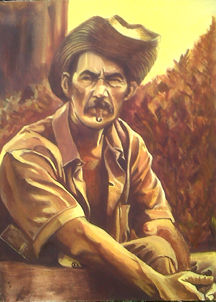 guajiro Óleo Lienzo Retrato