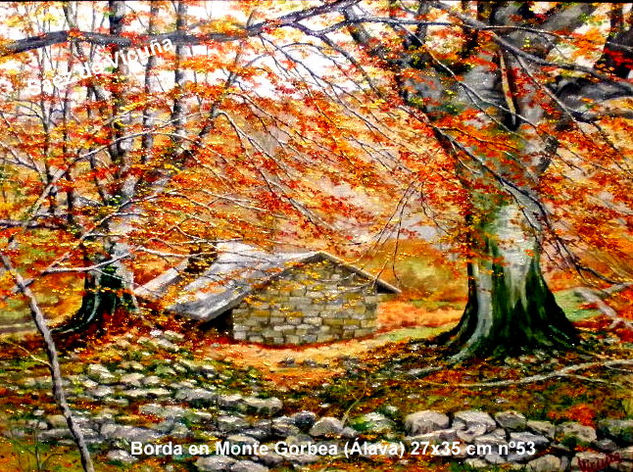 Borda.27x35 cm nº53 Óleo Lienzo Paisaje