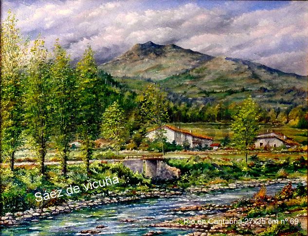 Cantabria 27x35 cm nº 69 Óleo Lienzo Paisaje