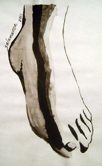 Foot in the water Tinta