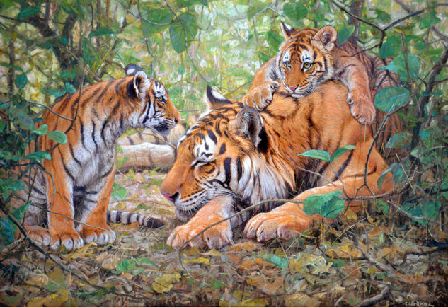 Aventureros Oil Canvas Animals