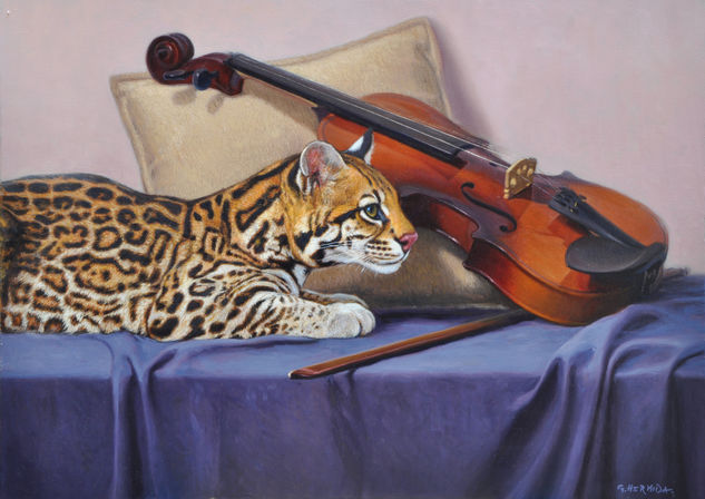 Esperando al musico Oil Canvas Still Life Paintings