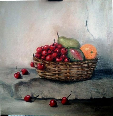 frutas Oil Canvas Still Life Paintings