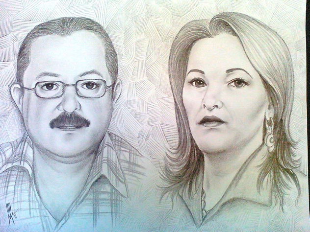 RETRATO AL CARBONCILLO/PAREJA