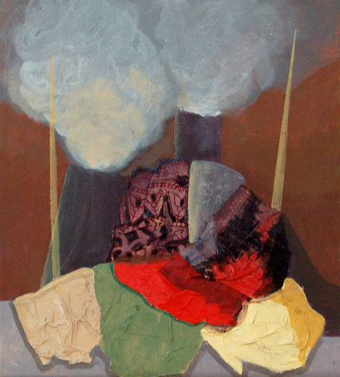 Composición 12 Mixed media Panel Others