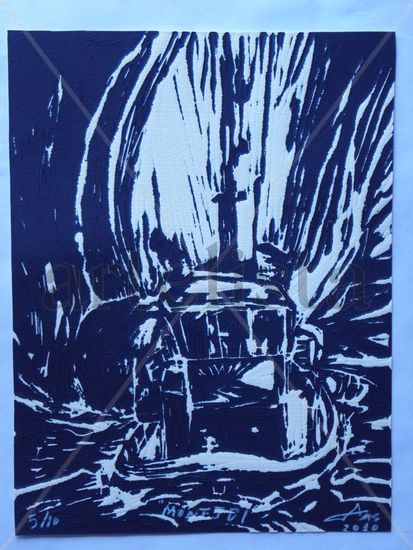 MONTJOI Linocut