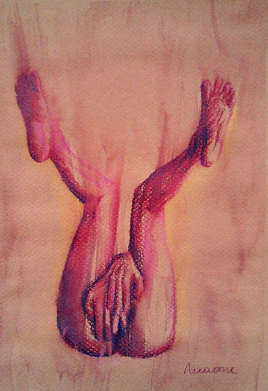 No te dejes Watercolour Card Nude Paintings