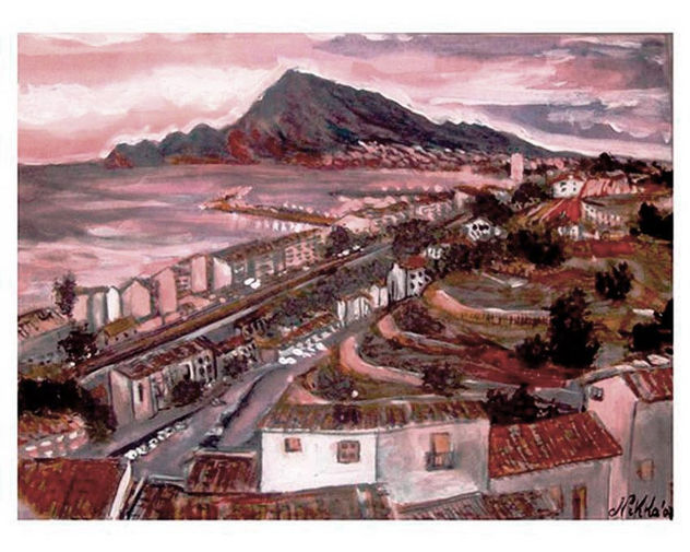 "Atardecer rojo I  (Red sunset I)"