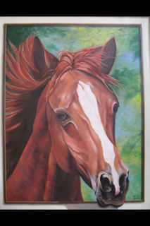 caballo Oil Canvas Landscaping