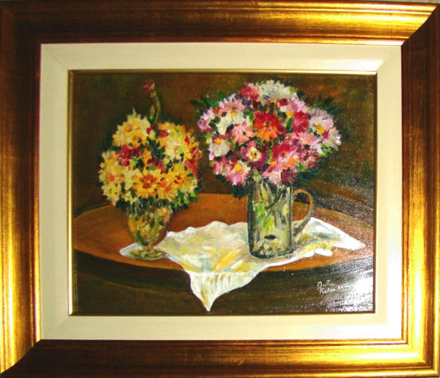 Las flores que adornan mi habitación Oil Others Floral Painting