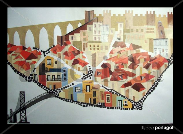 Lisboa (Ensayo III) Paper Landscaping