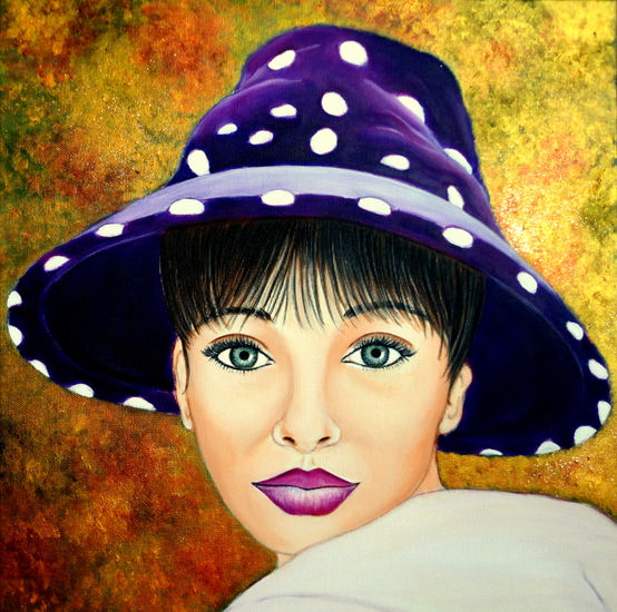 MIRADA DE GLAMOUR-4 Acrylic Canvas Portrait