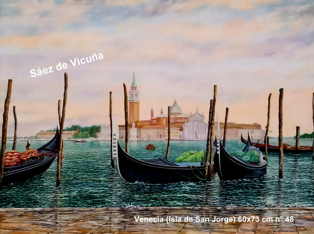 Venecia.60x73 cm nº 48 Óleo Lienzo Paisaje